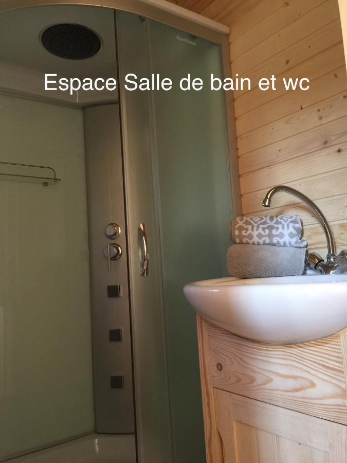 Roulottes Du Chalet Des Pins Rougeou Exterior foto