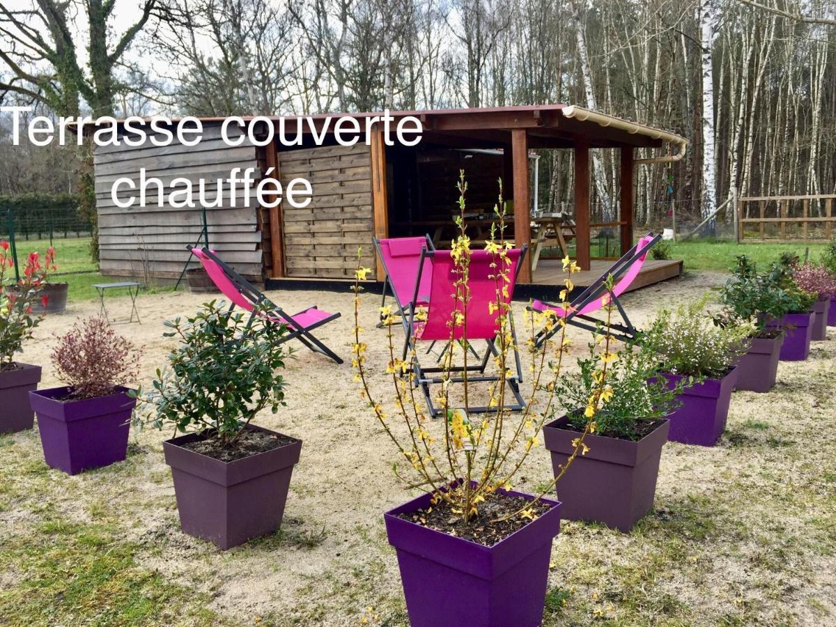Roulottes Du Chalet Des Pins Rougeou Exterior foto